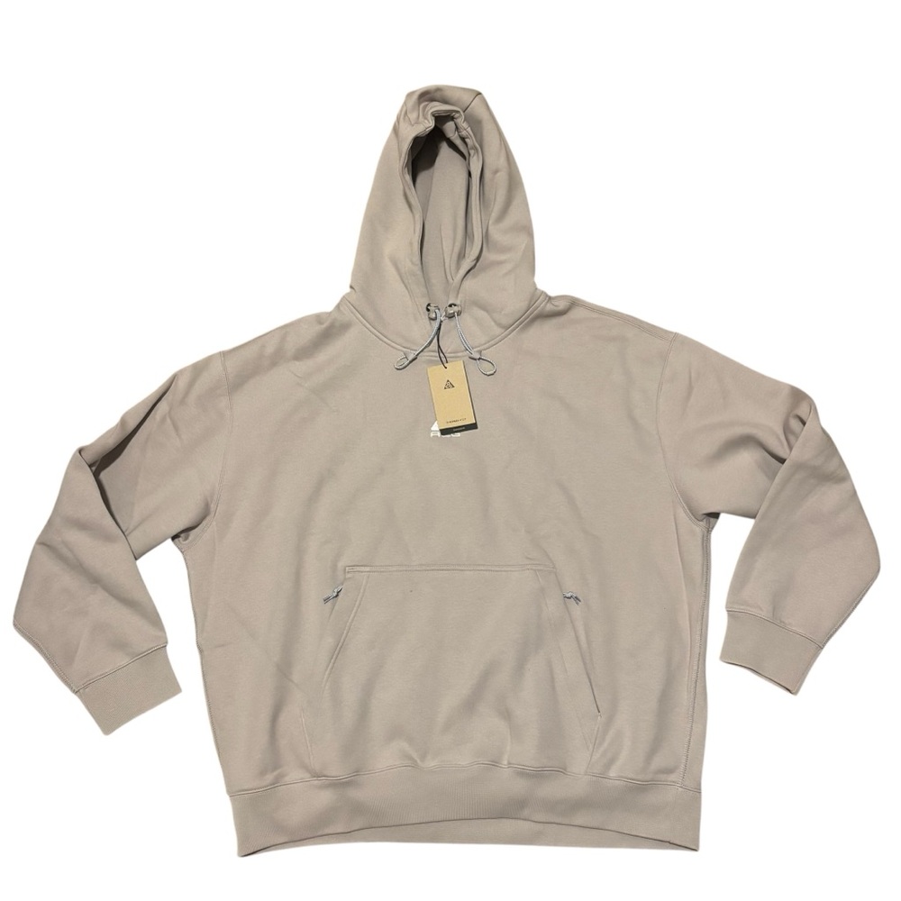 Nike ACG Therma-Fit Fleece Pullover Heavyweight Grey Hoodie DH3087 009 Men’s XL